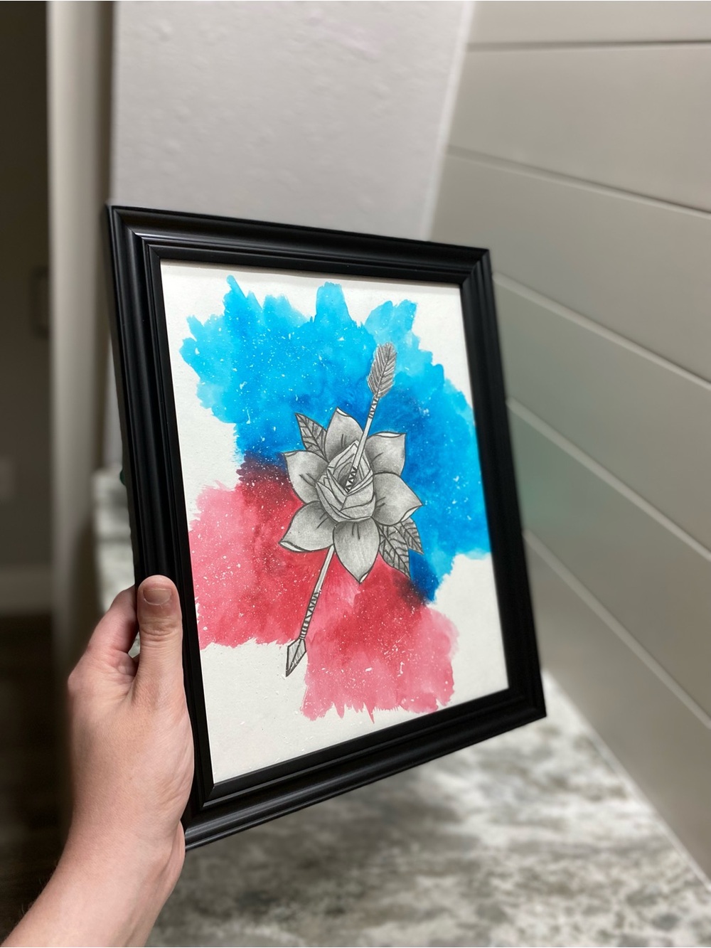 Abstract Rose with Arrow Illustration - Picture 5 of 8